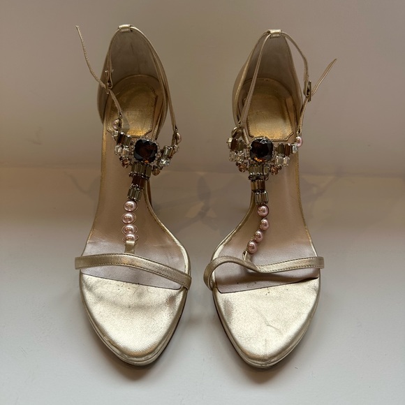Dior Champagne Evening Sandal Heel - Picture 3 of 10